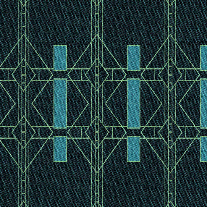 Round Machine Washable Transitional Black Rug, wshpat105lblu