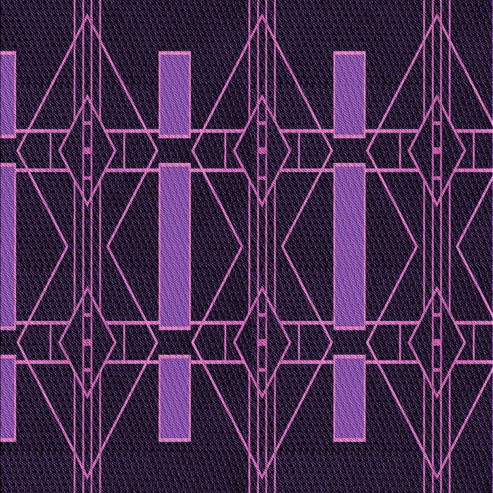 Patterned Deep Purple Rug, pat105pur