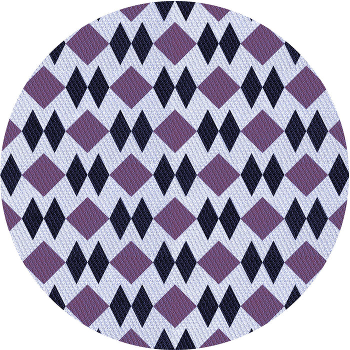 Square Machine Washable Transitional Purple Haze Purple Rug in a Living Room, wshpat1050blu