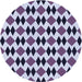 Square Machine Washable Transitional Purple Haze Purple Rug in a Living Room, wshpat1050blu