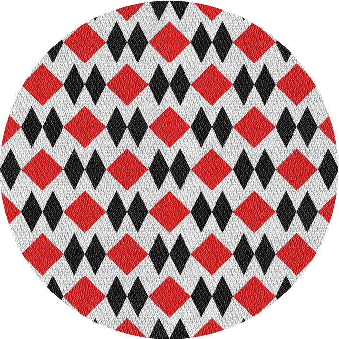 Square Machine Washable Transitional Saffron Red Rug, wshpat1050