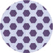 Square Machine Washable Transitional Bright Grape Purple Rug in a Living Room, wshpat1051blu