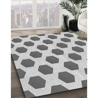 Patterned Smokey Gray Rug, pat1051gry