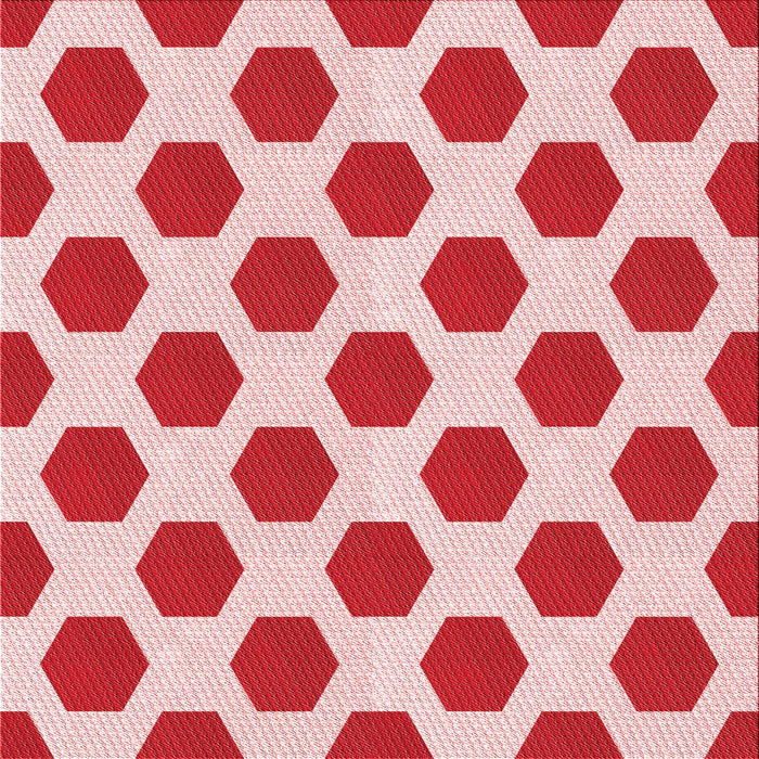 Round Patterned Red Rug, pat1051rd