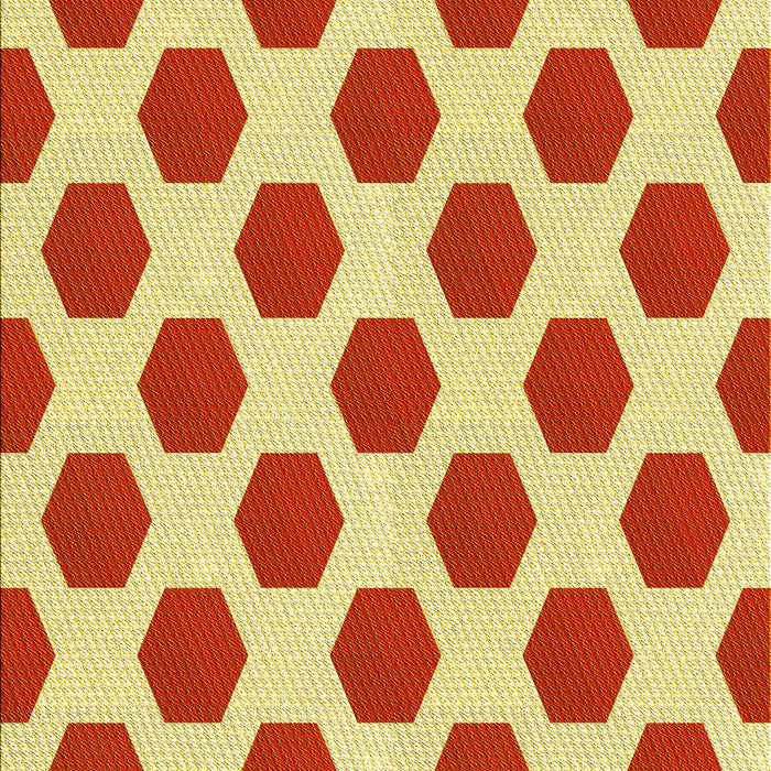 Patterned Scarlet Red Rug, pat1051yw