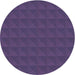 Square Patterned Purple Rug, pat1052blu