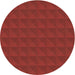 Square Patterned Red Rug, pat1052brn