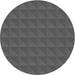 Square Patterned Black Rug, pat1052gry