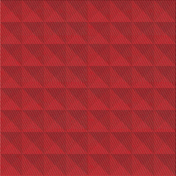 Sideview of Machine Washable Transitional Fire Red Rug, wshpat1052