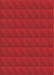 Machine Washable Transitional Fire Red Rug, wshpat1052