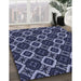 Machine Washable Transitional Light Purple Blue Rug in a Family Room, wshpat1053blu