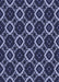 Machine Washable Transitional Light Purple Blue Rug, wshpat1053blu