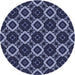 Square Machine Washable Transitional Light Purple Blue Rug in a Living Room, wshpat1053blu