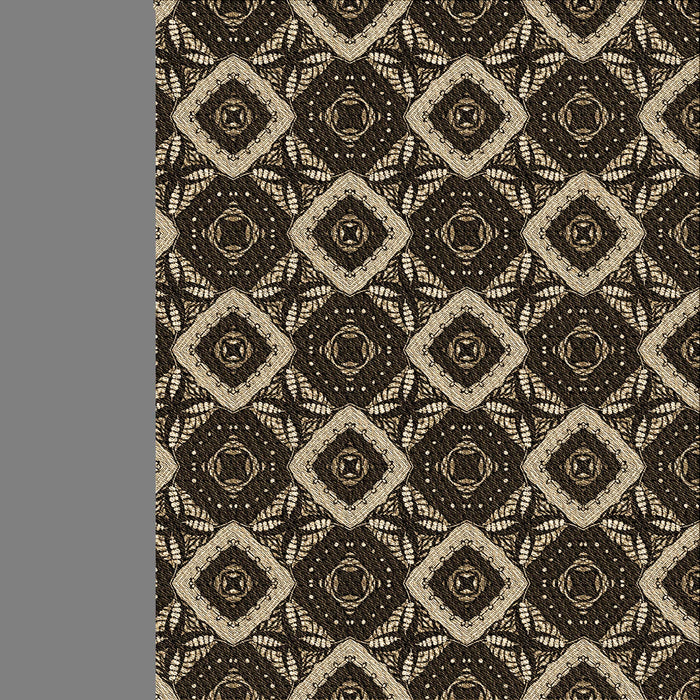 Round Machine Washable Transitional Brown Rug, wshpat1053brn