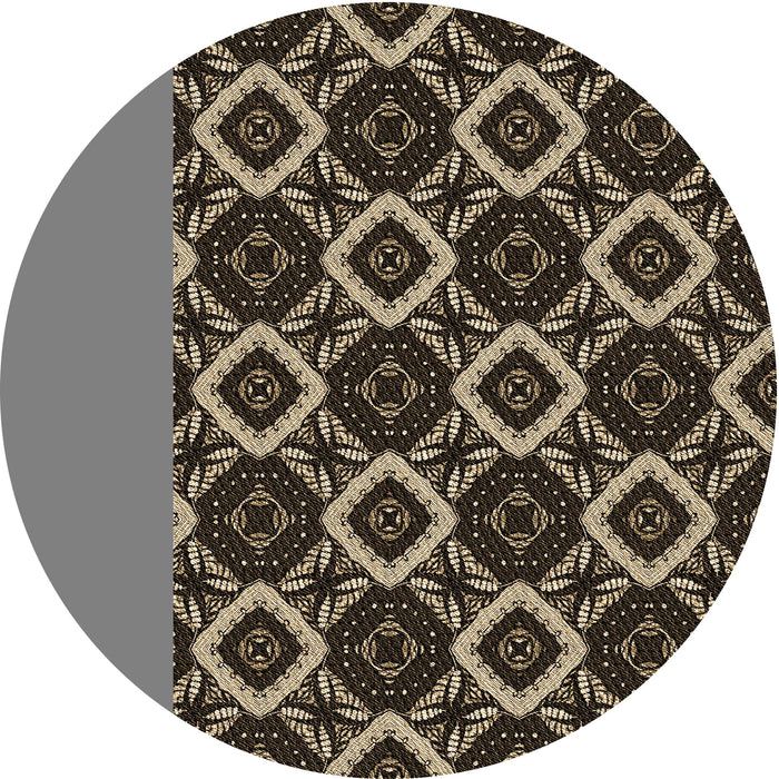 Square Machine Washable Transitional Brown Rug in a Living Room, wshpat1053brn