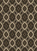 Machine Washable Transitional Brown Rug, wshpat1053brn