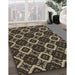 Machine Washable Transitional Brown Rug in a Family Room, wshpat1053brn