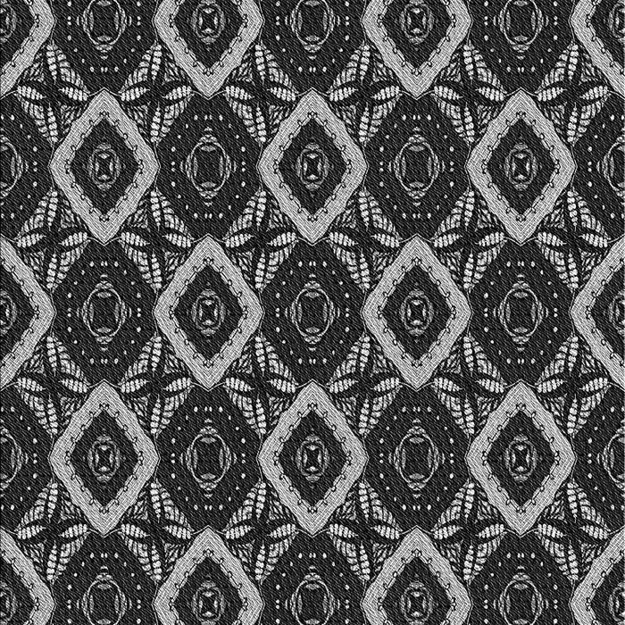 Patterned Midnight Gray Rug, pat1053gry