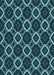 Machine Washable Transitional Deep Teal Green Rug, wshpat1053lblu