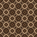 Round Machine Washable Transitional Peru Brown Rug, wshpat1053org