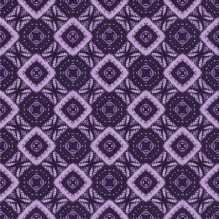 Round Machine Washable Transitional Lilac Purple Rug, wshpat1053pur