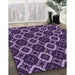 Machine Washable Transitional Lilac Purple Rug in a Family Room, wshpat1053pur