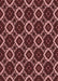 Machine Washable Transitional Red Rug, wshpat1053rd