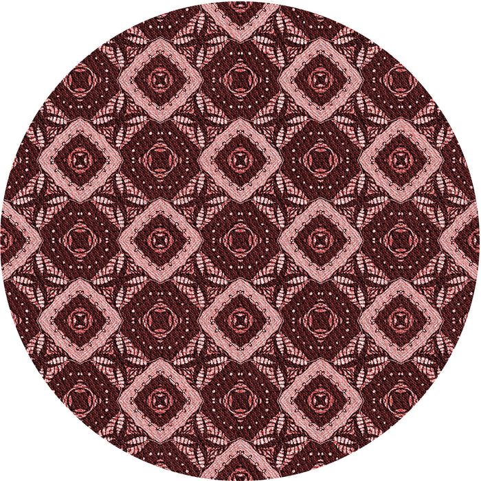 Square Patterned Red Red Rug, pat1053rd
