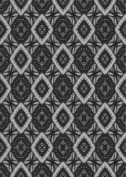 Patterned Dark Gray Novelty Rug, pat1053