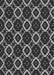 Patterned Dark Gray Novelty Rug, pat1053