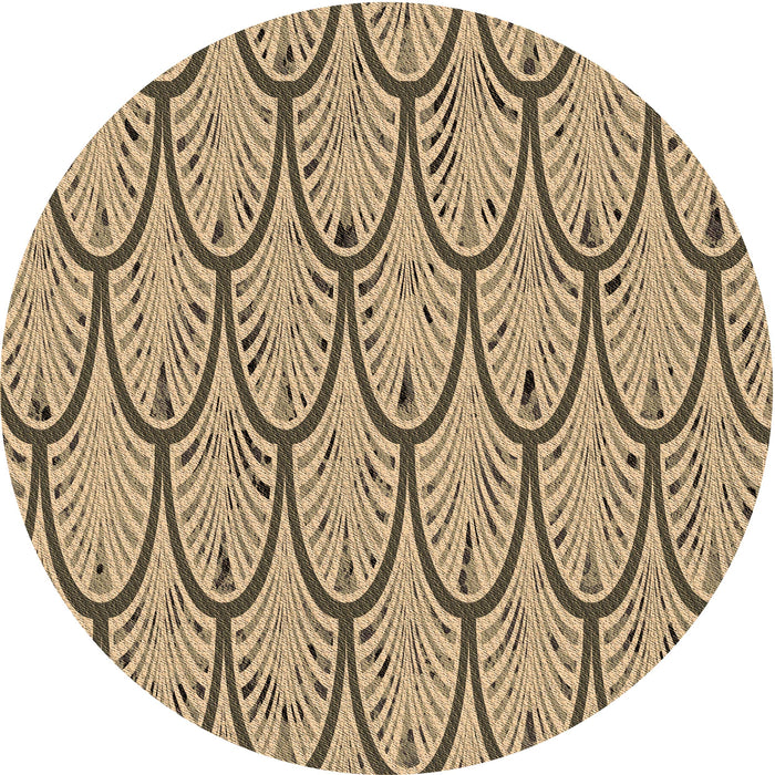 Square Patterned Oak Brown Rug, pat1054brn