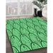 Machine Washable Transitional Lime Mint Green Rug in a Family Room, wshpat1054grn