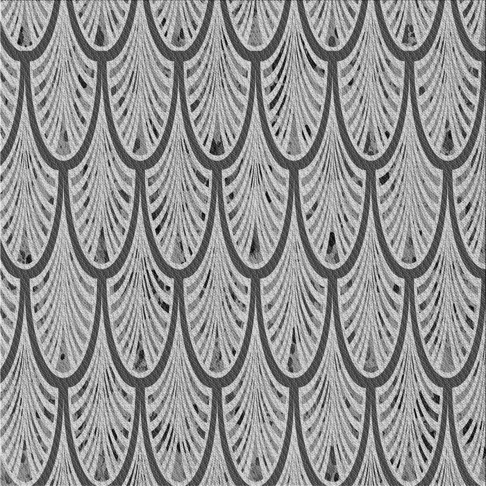 Round Patterned Ash Gray Rug, pat1054gry