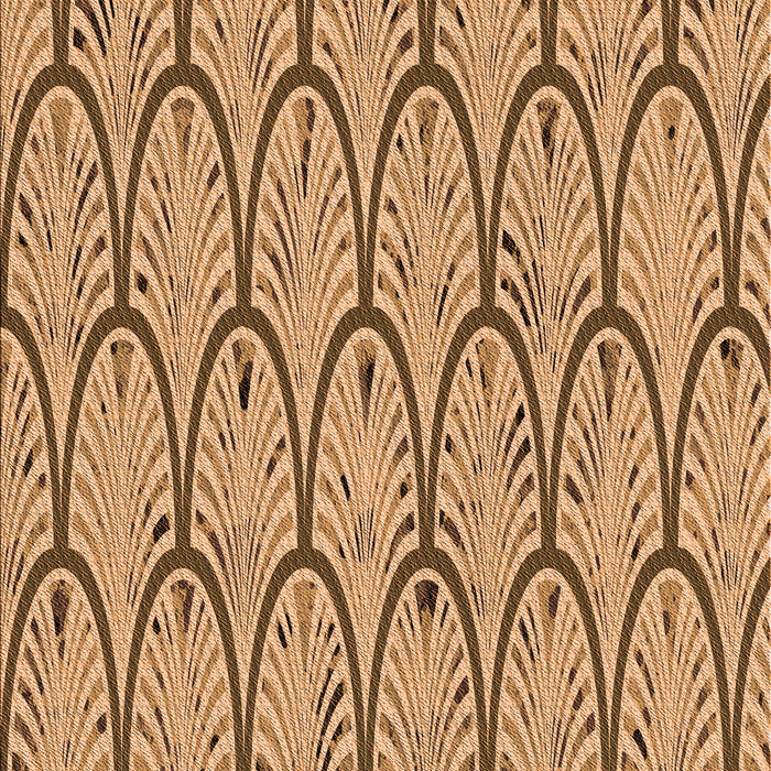 Patterned Yellow Orange Rug, pat1054org