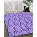 Machine Washable Transitional Mauve Purple Rug in a Family Room, wshpat1054pur