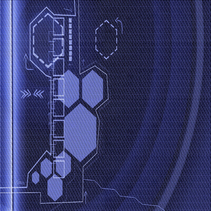 Round Patterned Royal Blue Rug, pat1056blu