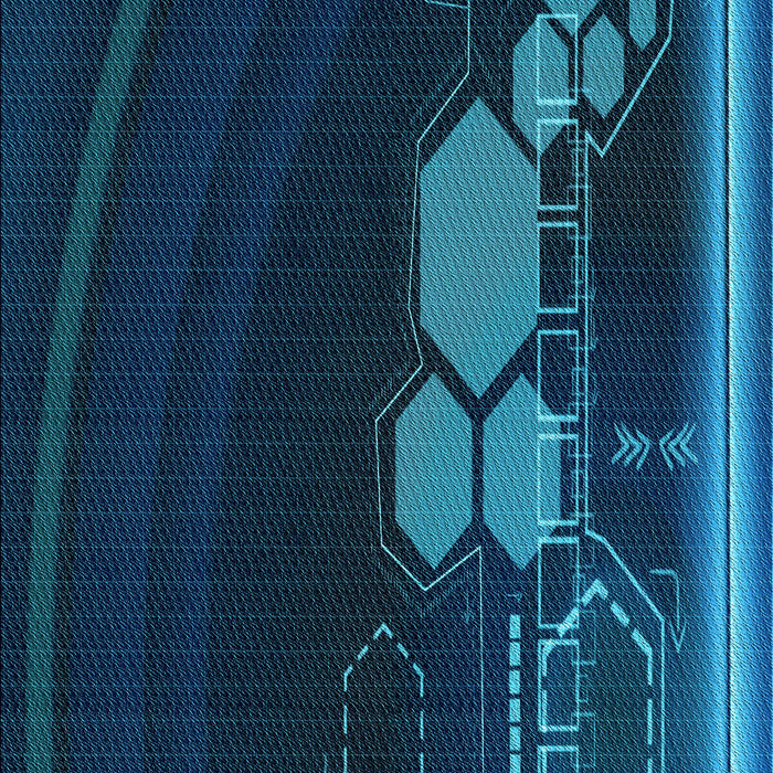 Patterned Night Blue Rug, pat1056lblu