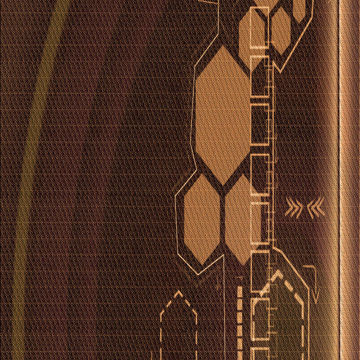 Patterned Mahogany Brown Rug, pat1056org