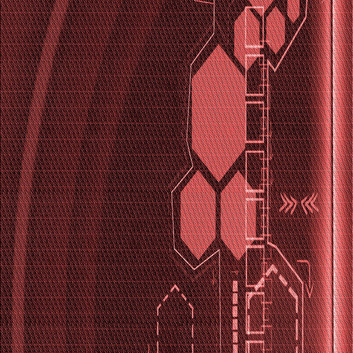 Patterned Red Rug, pat1056rd