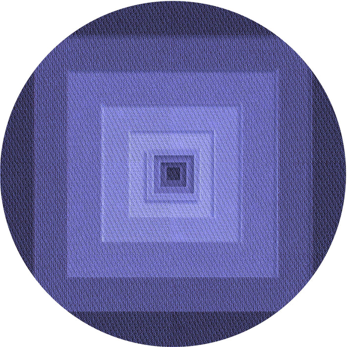 Square Patterned Light Slate Blue Rug, pat1057blu