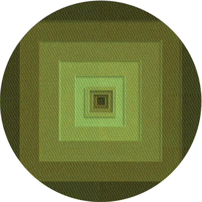 Square Machine Washable Transitional Chocolate Brown Rug in a Living Room, wshpat1057grn