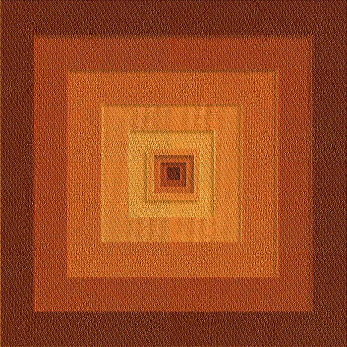 Round Patterned Orange Red Orange Rug, pat1057yw