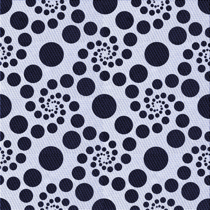 Round Patterned Dark Slate Blue Rug, pat1058blu