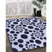 Machine Washable Transitional Dark Slate Blue Rug in a Family Room, wshpat1058blu