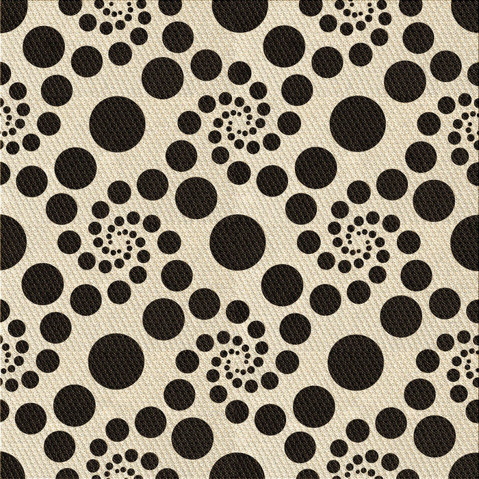 Round Patterned Golden Blonde Gold Rug, pat1058brn