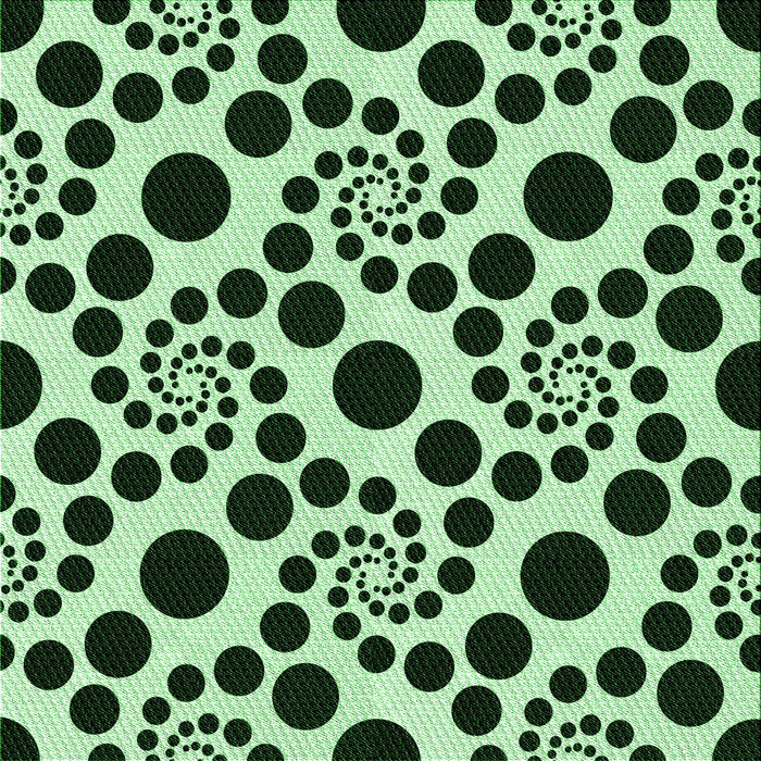 Round Machine Washable Transitional Dark Forest Green Rug, wshpat1058grn