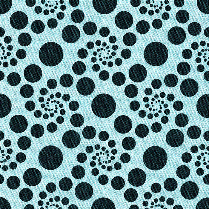 Round Machine Washable Transitional Blue Rug, wshpat1058lblu