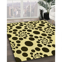 Patterned Milk Chocolate Brown Rug, pat1058yw