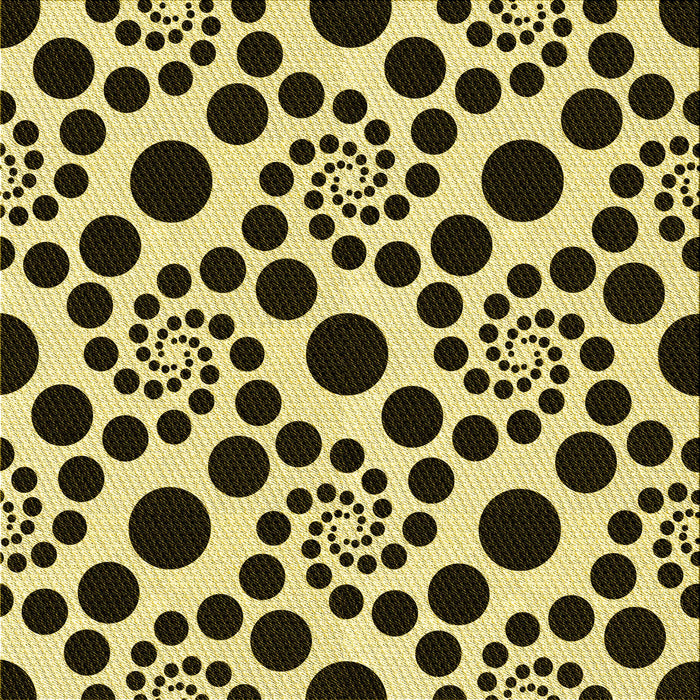 Round Machine Washable Transitional Chocolate Brown Rug, wshpat1058yw