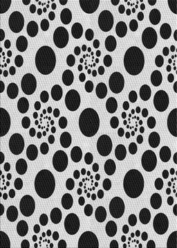 Patterned Charcoal Black Novelty Rug, pat1058